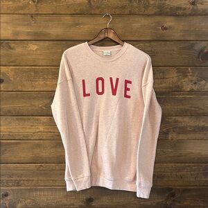 Love Oat Collective Sweater - Pink and Red
